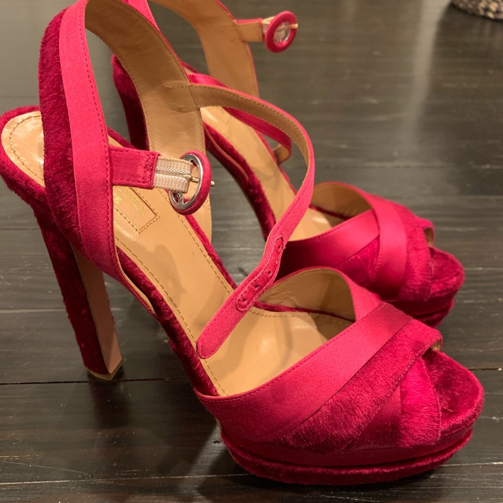 Aquazzura pink platforms Never worn!